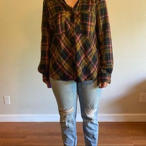 Free People Plaid Shirt